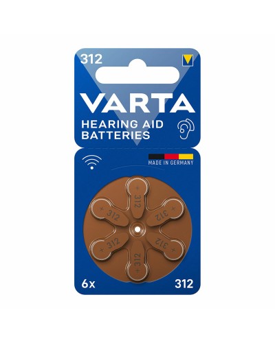 Varta Pila Apparecchi Acustici 312 PR41 - 6 Unità
