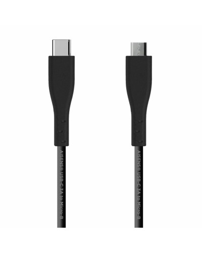 Câble USB-C Aisens 2m Noir - Charge Rapide & Transfert de Données A107-0350
