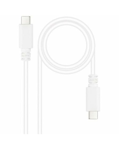 NANOCABLE USB 2.0 Kabel Weiß - 1 Meter - Laden und Datentransfer
