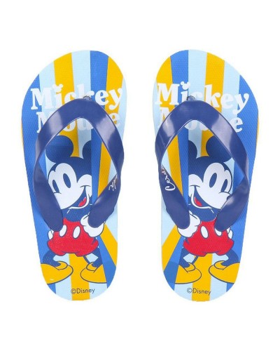Chaussons Enfant Mickey Mouse Bleus - Confortables et Antidérapants
