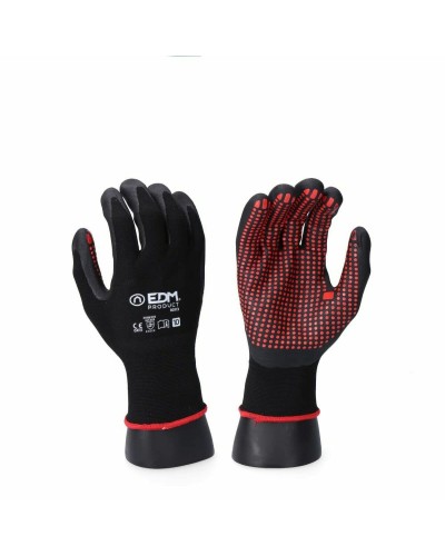 EDM Guanti Lavoro Nitrile Nero - Metallo Industriale Lycra - Resistenti
