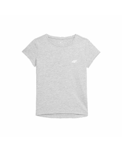 4F Kinder T-Shirt Kurzarm JTSD001 Grau - Sport & Freizeit
