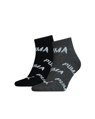 Puma Calzini Sportivi Neri Unisex - Pacco da 2 Paia - Ideali per Training
