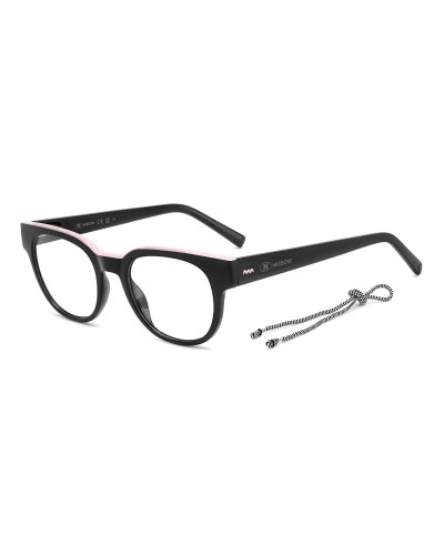 Missoni MMI-0156 Monture de Lunettes Femme Noir Brillant Ø48 - Élégance & Style
