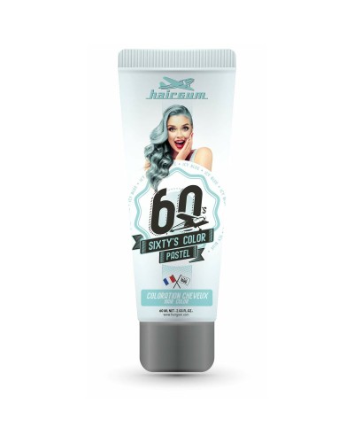 Semi-permanente kleurstof Hairgum Sixty's Color Icy Blue (60 ml)