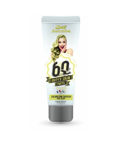 Hairgum Sixty's Color Yellow Sunrise : Coloration Semi-Permanente Jaune - 60ml
