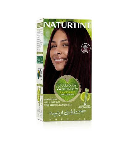 Naturtint 3.56 Rojo Radiante Intenso - Tinción Permanente Sin Amoníaco (170ml)
