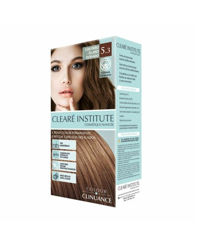 Permanent hårfäg - creme Clearé Institute Colour Clinuance Nº 5.3-castaño claro dorado