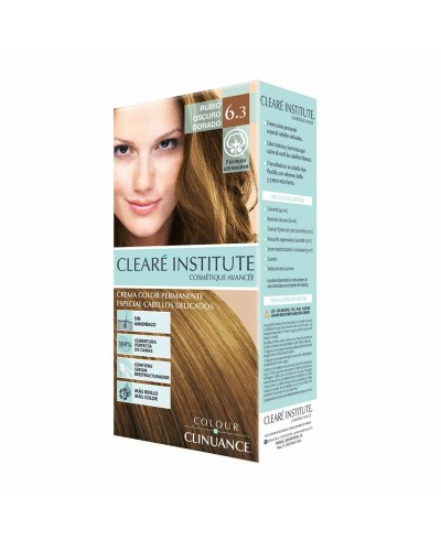 Permanente kleurcrème Clearé Institute Colour Clinuance Nº 6.3-rubio oscuro dorado (1 Stuks)