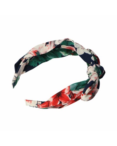 Diadema Inca Tela Lazo - Accesorio Cabello Ceremonia/Casual
