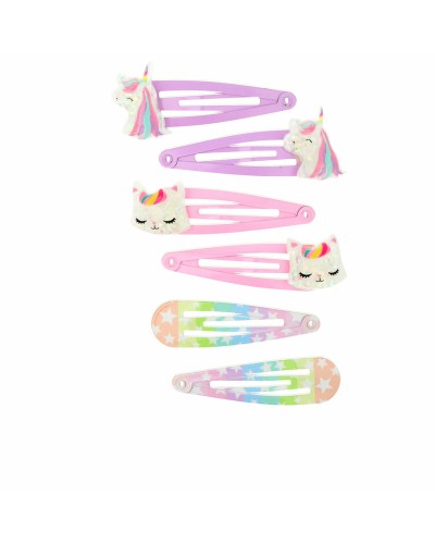 Hårklämmor Inca   Multicolour Enhörning 6 antal