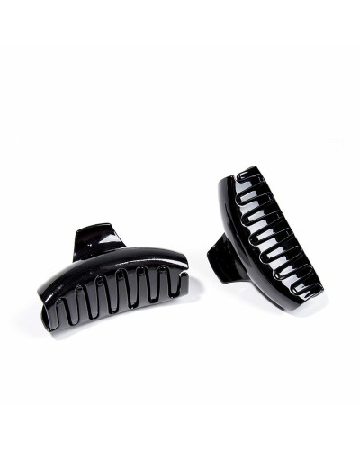 Inca Pinze per Capelli Grandi Nere - Set 2 Pezzi, Tenuta Forte
