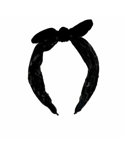 Inka Diadem Schwarze Schleife - Elegantes Haarband - Modeaccessoire
