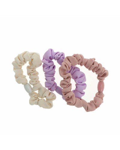 Hiuslenkit Inca   Beige Pinkki Liila (3 Kappaletta)