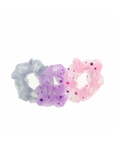 Élastiques Cheveux Inca Étoiles Multicolores (3 Pièces) - Accessoires de Mode
