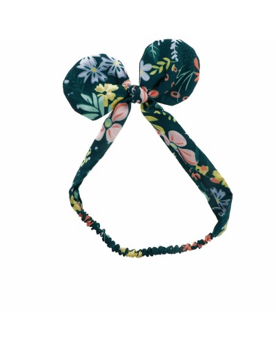 Inca Flowers & Bow Elastic Belt - Decorative Clasp
