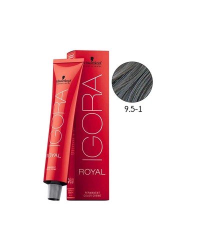 Schwarzkopf Igora Royal 9.5-1 : Blond Très Clair Cendré Permanent - 60ml
