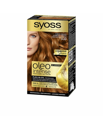 Syoss Oleo Intense 7-77 Helles Kupfer - Ammoniakfreie Permanente Coloration
