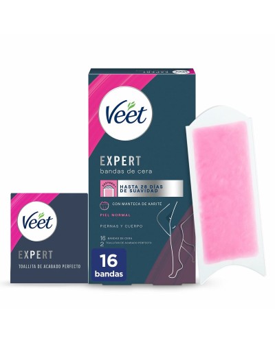 Veet Expert: Body Wax Strips - 16 Units - Smooth Skin
