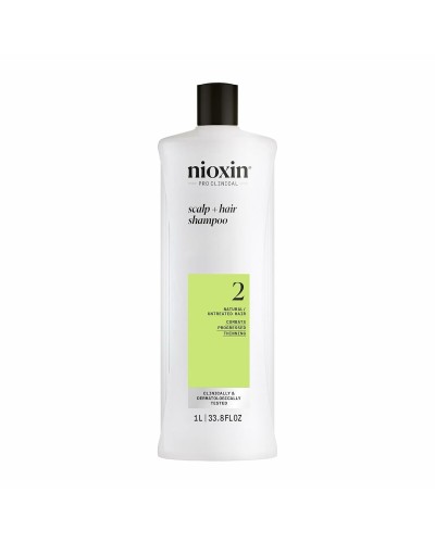 Nioxin Shampoo Système 2 - Cheveux Naturels Affinés - 1 Litre
