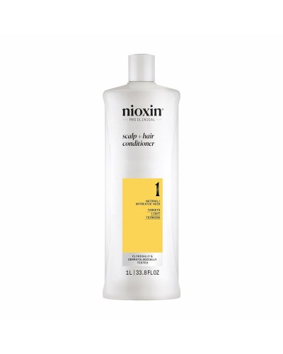 Nioxin Acondicionador 1 - Cabello Normal/Fino - 1 Litro - Revitalizante
