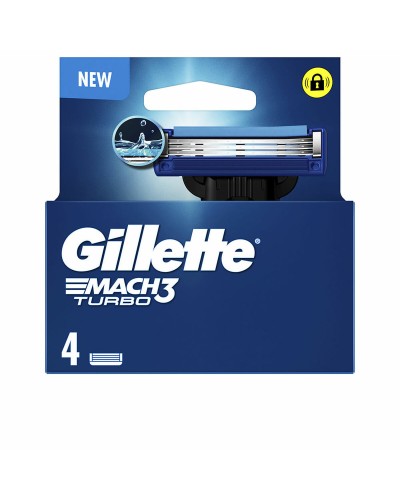 Gillette Mach3 Turbo - Lame Rasatura Uomo (4 Unità)
