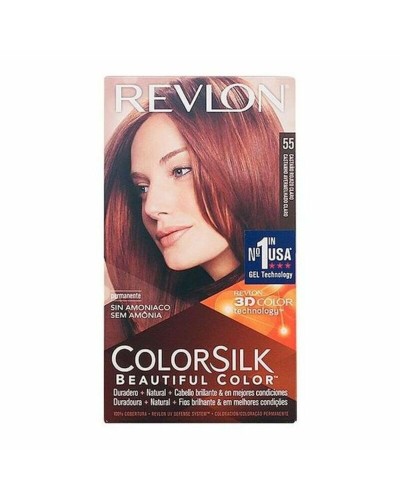 Väriaine ei sisällä ammoniakkia Colorsilk Revlon 929-95554 Vaalea punaruskea (1 osaa)