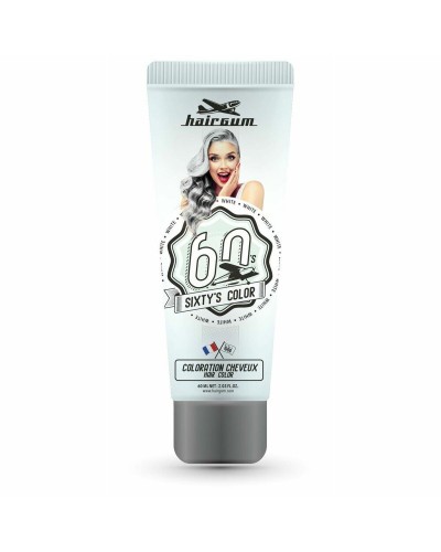 Hairgum Sixty's Color Weiß 60ml - Semi-permanente Haarfarbe
