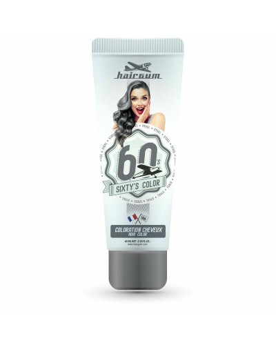 Hairgum Sixty's Color Acero 60ml - Coloración Semipermanente Cabello Plata
