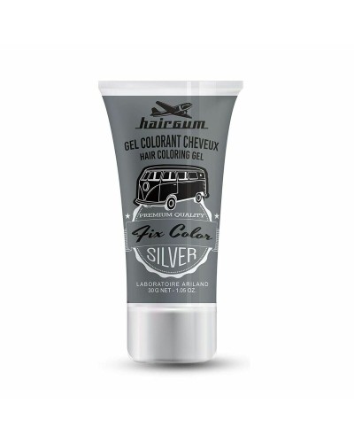Hairgum Fix Color Argento - Gel Fissante Extraforte - 30ml - Colorazione Temporanea
