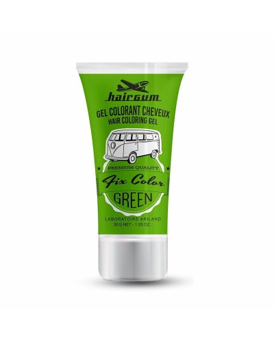 Hairgum Fix Color Verde - Gel Colorante Capelli Extra Fuerte Temporal 30ml
