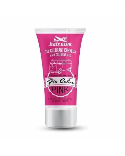 Niet-permanente kleur Hairgum Fix Color Roze Styling Gel 30 ml
