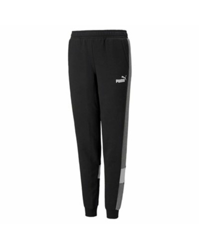 Puma Essentials+ Pantalon de survêtement Garçon Noir Colorblock - Sport et Loisirs
