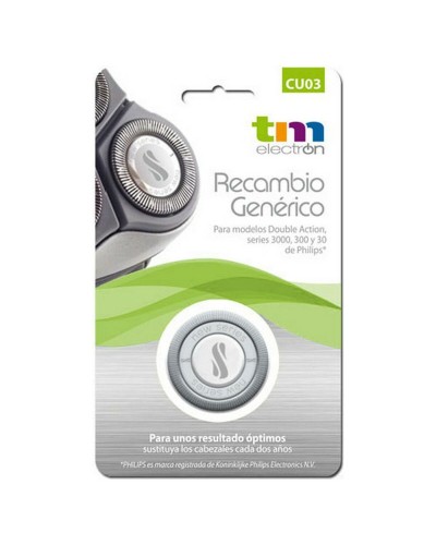 TM Electron Testina Rasoio di Ricambio - Lame Affilate
