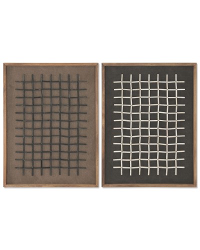 Painting Home ESPRIT Pinewood Recycled Wood 62 x 4 x 82 cm