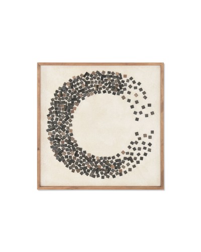 Maalaus Home ESPRIT Mäntypuu Recycled Wood 82,5 X 4 X 82,5 CM