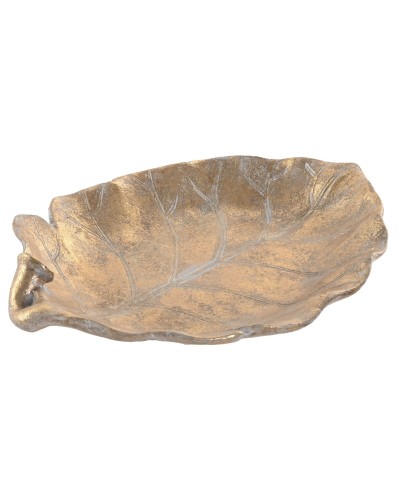 Tischdekoration Home ESPRIT Gold Tropical Pflanzenblatt 33 X 26 X 6 CM