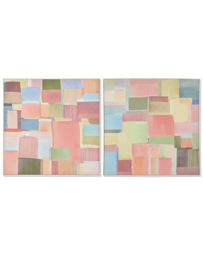 Kangas Home ESPRIT Abstrakti Kaupunki 102,5 x 3,5 x 102,5 cm (2 osaa)