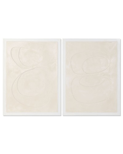 Kanvas Home ESPRIT Beige Modern Skandinavisk 90 x 3,5 x 120 cm (2 antal)