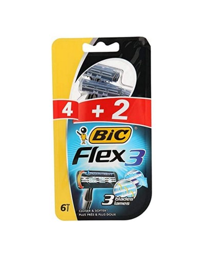 Manuell rakhyvel Bic 009219 Svart (4 antal) (6 uds)