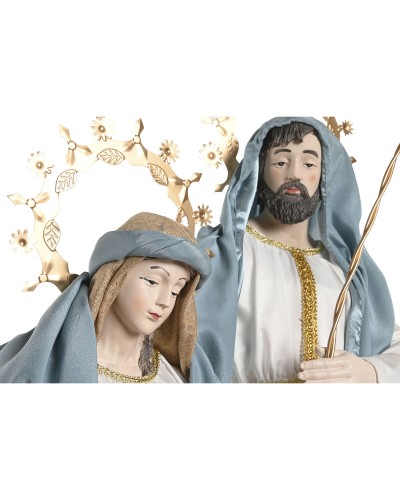 Belén de Navidad Home ESPRIT Azul Blanco 48 x 28 x 90 cm