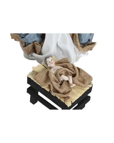 Julkrubba-set Home ESPRIT Blå Vit 20 x 15 x 30 cm (9 Delar)