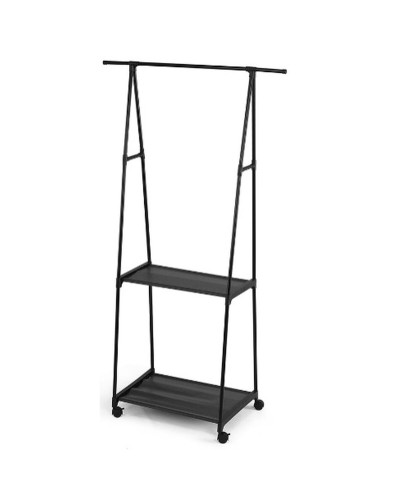 Perchero con Balda Kipit Negro Metal 84 x 43 x 156 cm