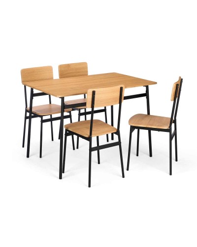 Conjunto de Mesa con 4 Sillas Gift Decor