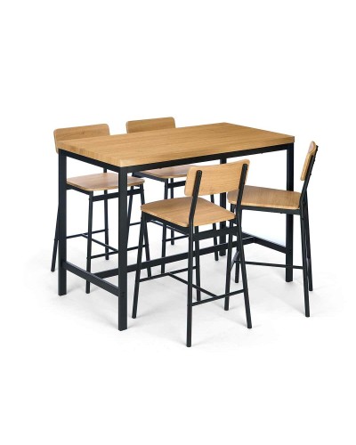 Tafel met vier stoelen Gift Decor