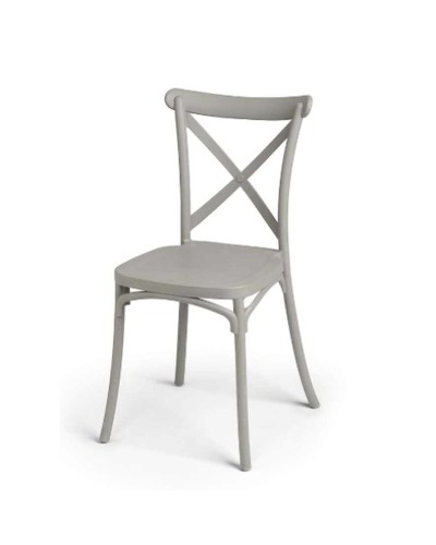 Chair Gift Decor Grey polypropylene 44 x 82,5 x 46 cm Cross