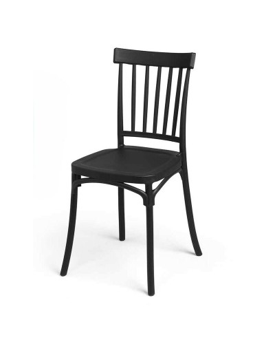 Silla Gift Decor Negro Polipropileno 42 x 81,5 x 45 cm Barras