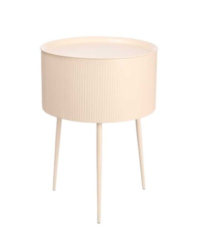 Side table Gift Decor Beige 40 x 40 x 57 cm