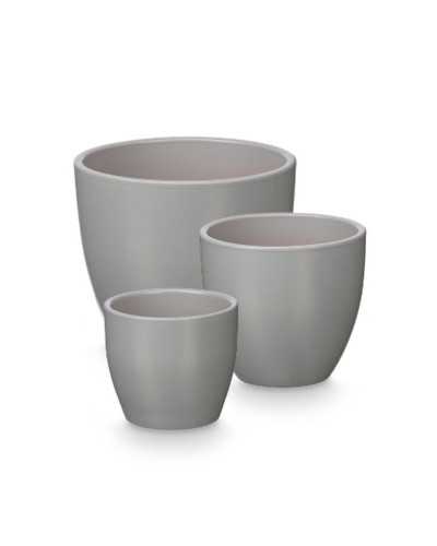 Pottenset Ibergarden Grijs Klei Ø 14 cm Ø 22 cm Ø 17 cm 3 Onderdelen