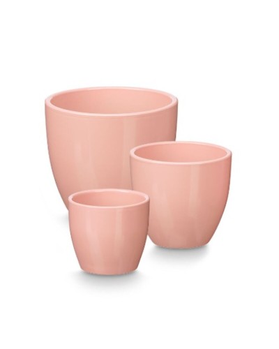 Set di Vasi Ibergarden Rosa Argilla Ø 14 cm Ø 22 cm Ø 17 cm 3 Pezzi
